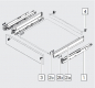 Preview: blum LEGRABOX pure Zarge N=66,3mm, NL=550 mm, oriongrau matt