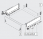 Preview: blum LEGRABOX pure Zarge K=128,3mm, NL=600 mm, seidenweiß matt