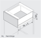 Preview: blum LEGRABOX pure Zarge C=176,8mm, NL=350 mm, seidenweiß matt
