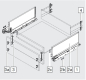Preview: blum LEGRABOX pure Zarge C=176,8mm, NL=350 mm, seidenweiß matt