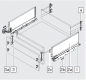 Preview: blum LEGRABOX pure Zarge C=176,8mm, NL=600 mm, seidenweiß matt