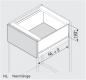 Preview: Schubkasten-Bausatz, Legrabox, Zargenhöhe 176 mm, Systemhöhe C, mit Korpusschiene 40/70 kg für Tip-On-Blumotion