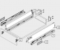 Preview: TANDEMBOX antaro Zarge M=83mm, NL=450mm, RAL 9006 weißaluminium 378M4502SA