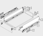 Preview: TANDEMBOX antaro Zarge M=83mm, NL=550mm, RAL 9006 weißaluminium 378M5502SA