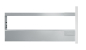 Preview: TANDEMBOX antaro Längsreling, RAL 9006 weißaluminium, NL=300mm, links/rechts, ZRG.237RSIC