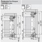 Preview: TANDEMBOX Seitenstabilisierung - nach oben gebaut, NL=450-650mm, Vollauszug, Schubkasten/Frontauszug 