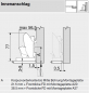 Preview: CLIP top Blumotion CRISTALLO-Scharnier, 110°, gerade, mit Feder, 71B4500C