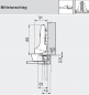 Preview: CLIP top BLUMOTION Alurahmenscharnier 95°, Mittelanschlag, Topf: Schrauben
