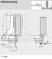Preview: CLIP top Profiltürscharnier 95°, 9,5mm gekröpft, mit Feder, Topf: INSERTA