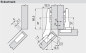 Preview: CLIP top Winkelscharnier +45° II, aufschlagend, ohne Feder, Topf: Schrauben