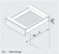 Preview: blum LEGRABOX pure Zarge N=66,3mm,  NL=450 mm, Inox