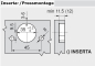 Preview: CLIP top Standardscharnier 107°, hochgekröpft, ohne Feder, Topf: INSERTA