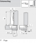 Preview: CLIP top BLUMOTION Profiltürscharnier 95°, Eckanschlag, Topf: INSERTA