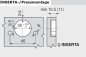 Preview: CLIP top Standardscharnier 100°, gerade, mit Feder, Topf: INSERTA