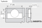 Preview: CLIP top Profiltürscharnier 95°, 9,5mm gekröpft, mit Feder, Topf: INSERTA