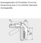 Preview: CLIP top 60° Eckschrank-Falttürscharnier, mit Feder, Topf: Schrauben