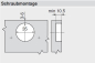 Preview: MODUL Standardscharnier 100°, Mittelanschlag, Topf: Schrauben