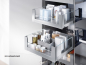 Preview: LEGRABOX free Set Glaseinschubelement - seitlich li/re, Höhe 138mm, NL=350-650mm, Klarglas