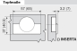 Preview: CLIP top Standardscharnier 100°, gerade, mit Feder, Topf: INSERTA