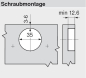 Preview: CLIP top Winkelscharnier -45° III, max. aufschlagend, ohne Feder, Topf: Schrauben