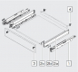 Preview: blum LEGRABOX pure Zarge M=90,3mm, NL=270 mm, seidenweiß matt