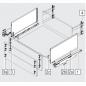 Preview: blum LEGRABOX pure Zarge F=239,9mm, NL=400 mm, Inox 770F4002I