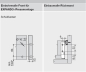 Preview: blum METABOX Stahlzarge M = 86 mm, Teilauszug, 25 kg, NL=350 mm, Schraubversion