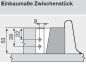 Preview: TANDEMBOX intivo/antaro Spülenzarge, Höhe M=83 mm, seidenweiß, NL=450-650mm, li/re