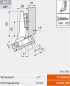 Preview: CLIP top BLUMOTION Winkelscharnier 20° II, aufschlagend, Topf: INSERTA