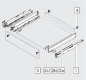 Preview: blum LEGRABOX pure Zarge N=66,3mm,  NL=450 mm, Inox