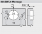 Preview: CLIP top BLUMOTION Winkelscharnier 45° I, halbaufschlagend, Topf: INSERTA