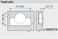 Preview: CLIP top Winkelscharnier +20° II, aufschlagend, ohne Feder, Topf: Schrauben