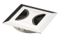 Preview: Kabeldurchlass Zamak Chrom poliert/Edelstahlfinish/Aluminiumoptik 80mm