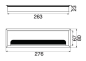 Preview: Kabeldurchlass Aluminium 80x276x23 mm