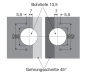 Preview: Gehrungsscharnier 45°