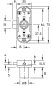 Preview: Drehstangenschloss zum Anschr Dornmaß 15mm, Plattenstärke 32mm, links / rechts