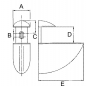 Preview: TABLARBODENHALTER WEIßALUMINIUM LÄNGE 106mm SET