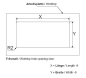Preview: KABELDURCHLASS 240x80x37mm ALU/ACRYL weiß ECKIG