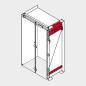 Preview: REVEGO duo, Pocketschiene Set, NL=750 mm, rechts