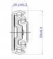 Preview: Set Kugelvollauszug Teleskopauszug Schwerlastauszug 100 kg 650mm mit Softclosing