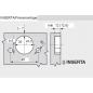 Preview: CLIP top Profiltürscharnier 95°, gerade, ohne Feder, Topf: INSERTA, Onyxschwarz