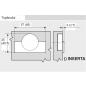Preview: CLIP top Profiltürscharnier 95°, gerade, ohne Feder, Topf: INSERTA, Onyxschwarz