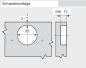 Preview: CLIP top Profiltürscharnier 95°, 18mm gekröpft, ohne Feder, Topf: Schrauben
