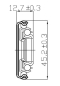 Preview: Edelstahl Kugelvollauszug Teleskopauszug 35 kg 350mm mit Softclosing