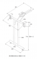 Preview: Klapptisch-Gestell Modell T Economy, silbergrau RAL 9006