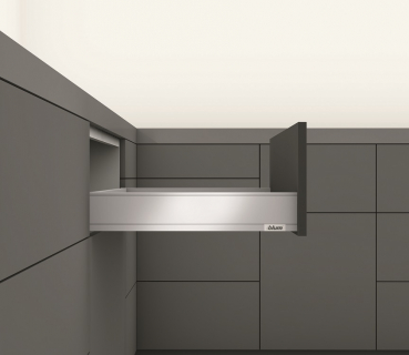 blum LEGRABOX pure Zarge M=90,3mm, NL=400 mm, seidenweiß matt