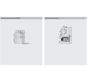 blum LEGRABOX pure Zarge M=90,3mm, NL=400 mm, seidenweiß matt