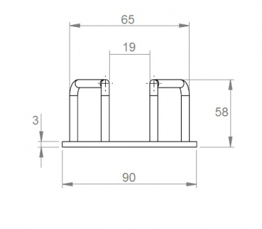 GLASHALTER FÜR DIE KÜCHE, BAR CHROM