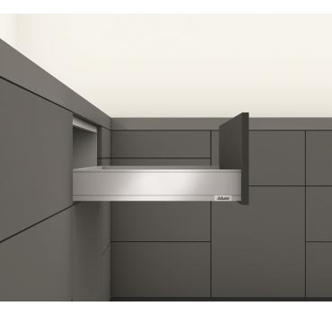 blum LEGRABOX pure Zarge M=90,3mm, NL=600 mm, polarsilber matt