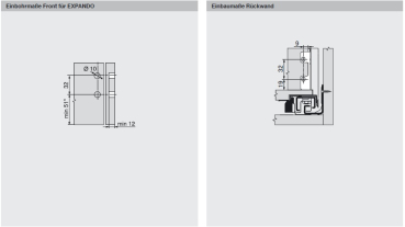 Schubkasten-Bausatz, Legrabox, Zargenhöhe 90 mm, Systemhöhe M, mit Korpusschiene 40/70 kg für Tip-On-Blumotion